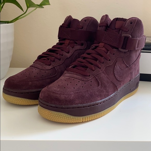 New Nike Air Force 1 Burgundy shoes - Picture 2 of 8